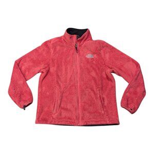THE NORTH FACE Jacket Womens Pink/Coral Osito Fleece Zip Up Jacket Gorpcore Sz L